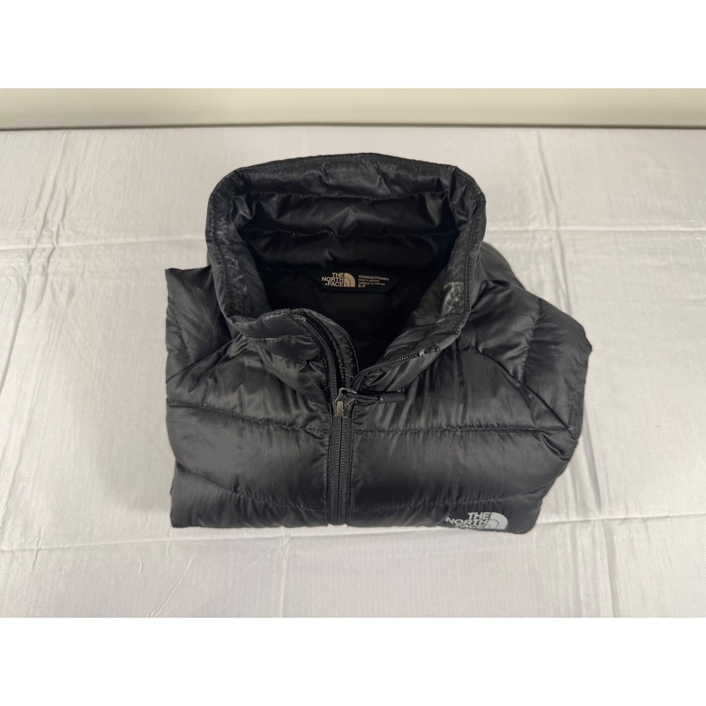 The North Face Womens 700 Down Puffer Jacket Black Quilted Full Zip Small - Picture 3 of 7